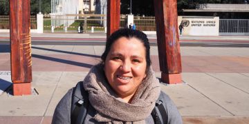 Milbia Andrea Díaz, défenseuse des droits humains, présente au Palais des Nations