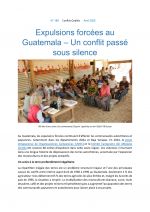 Expulsions forcées au Guatemala – Un conflit passé sous silence